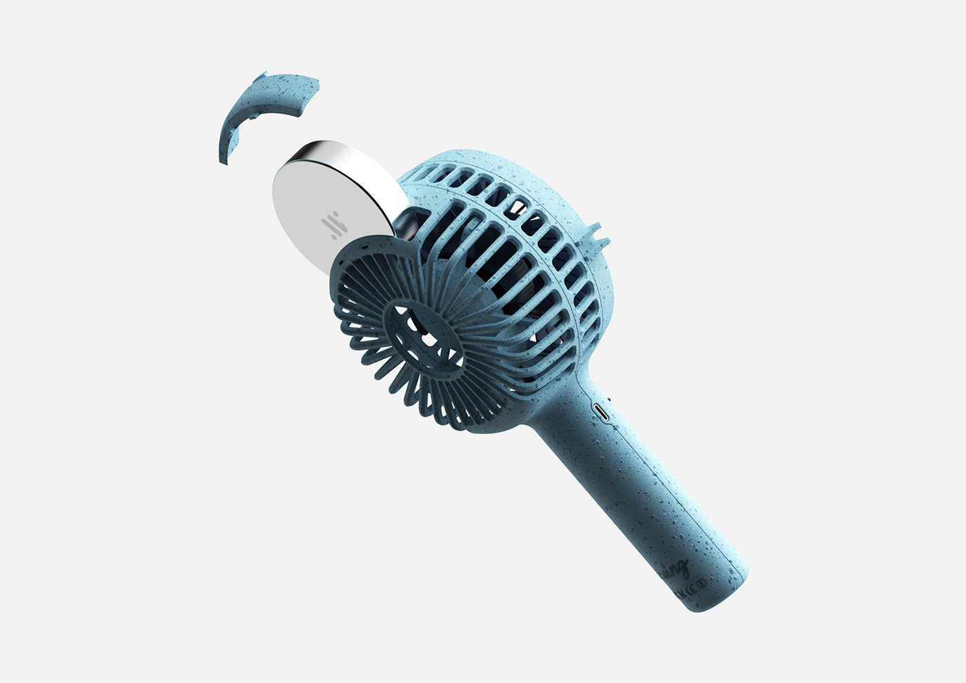 Convene fan，hold，Appearance design，