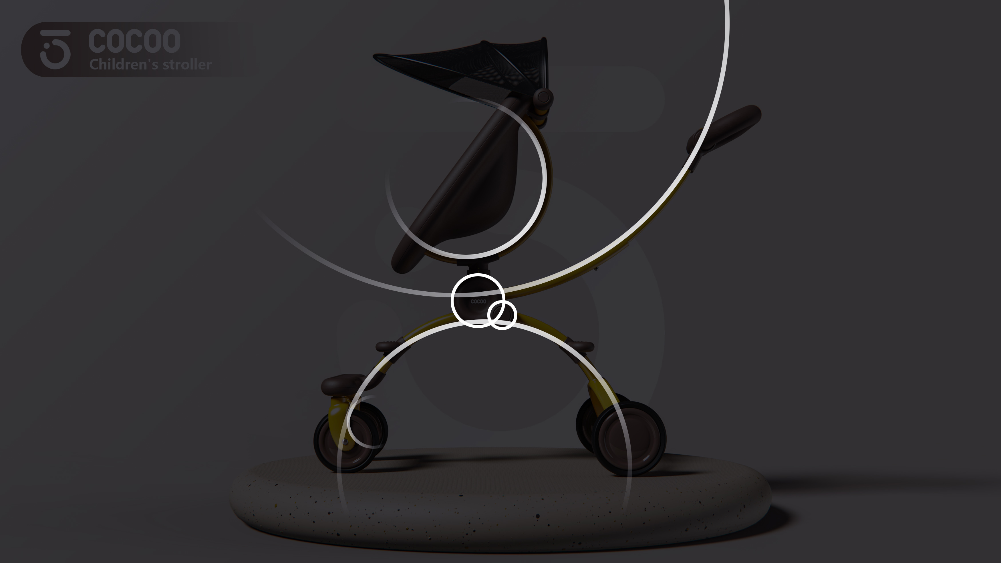 Baby stroller，wheelbarrow，Appearance design，Structural innovation，