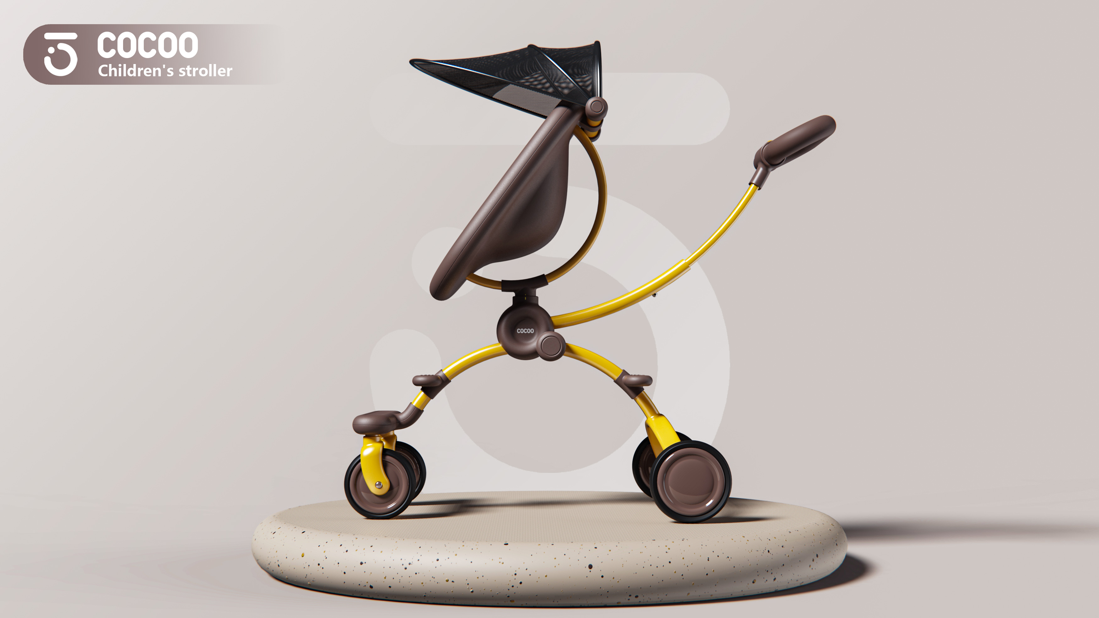 Baby stroller，wheelbarrow，Appearance design，Structural innovation，