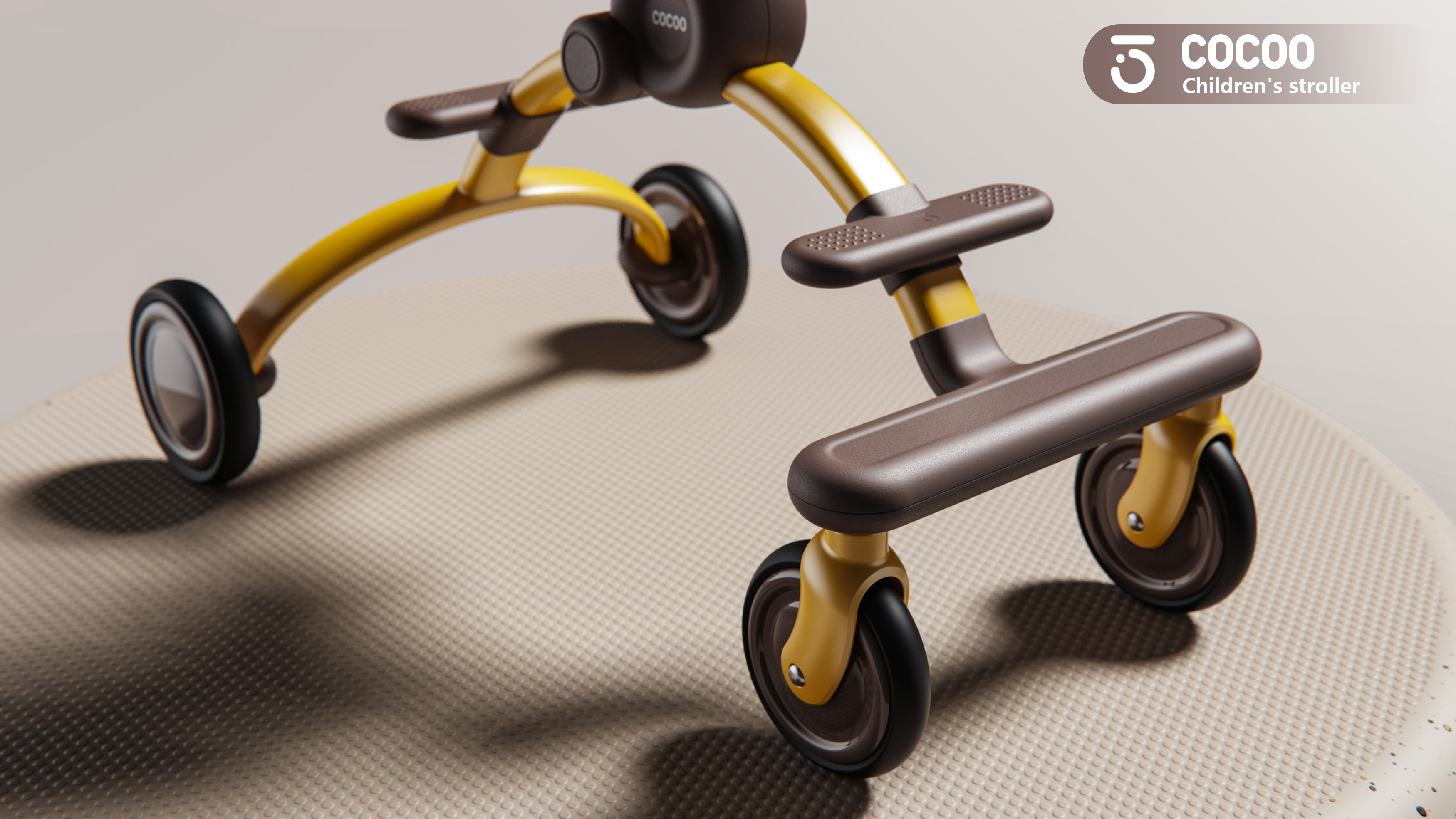 Baby stroller，wheelbarrow，Appearance design，Structural innovation，