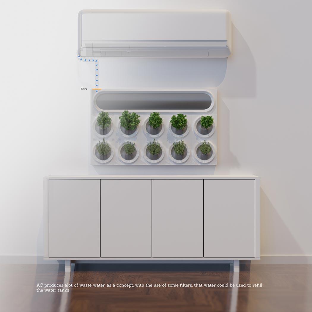 Moltke，product design，Appearance design，Green plant，Air purification，