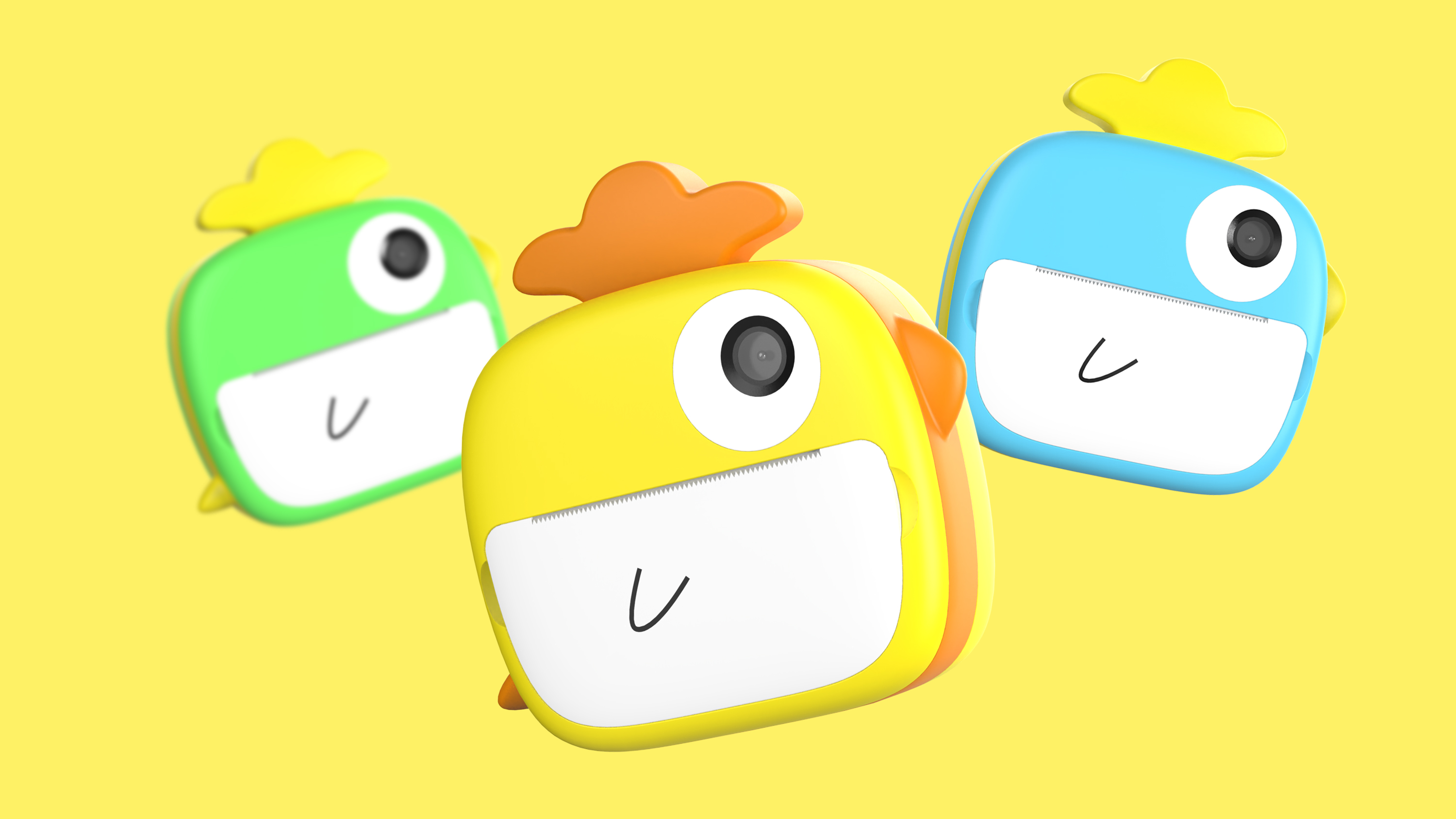 Cartoon，lovely，Children's camera，Simplicity，