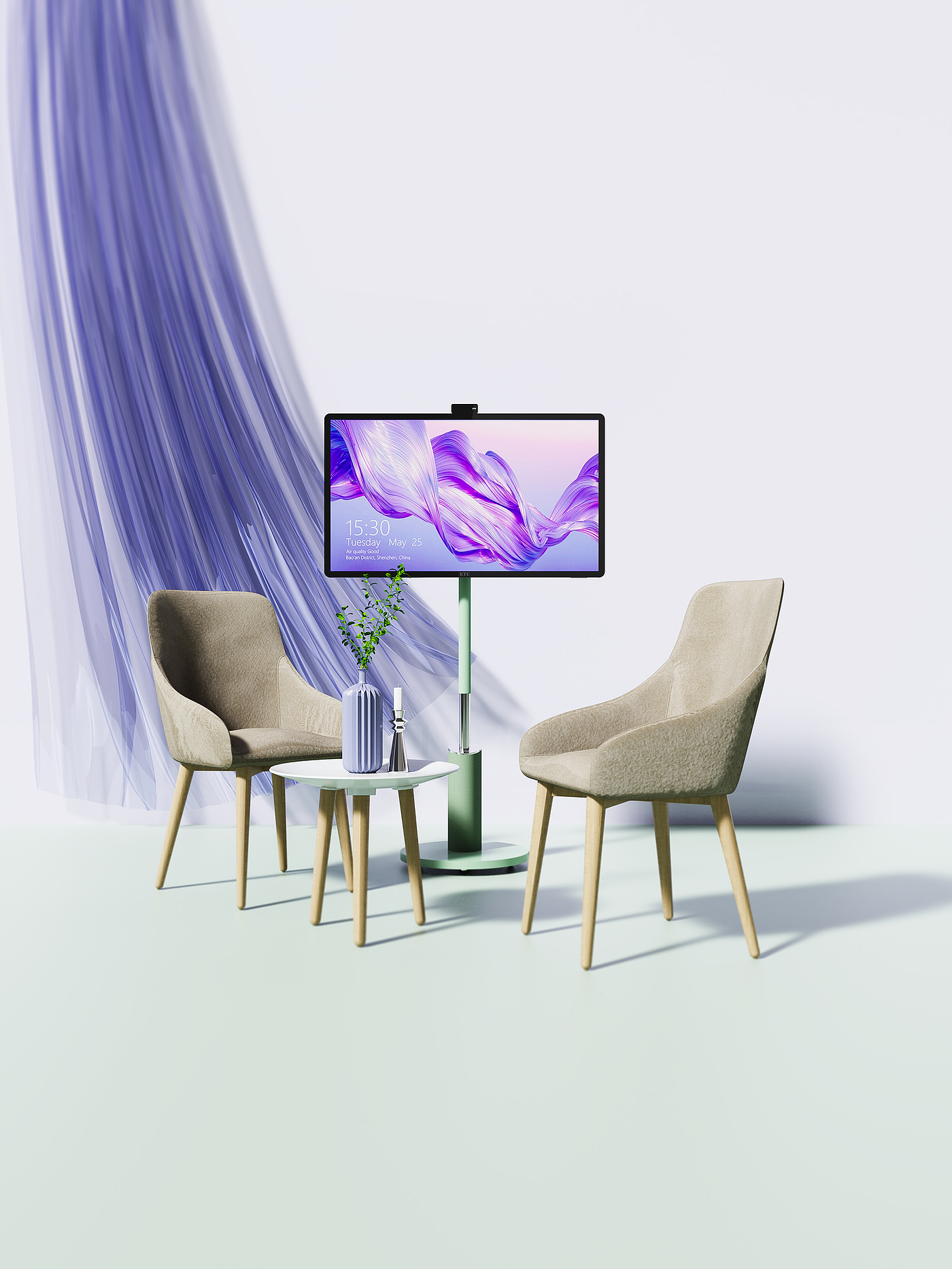 intelligence，Home Furnishing，to work in an office，Flat screen TV，removable，