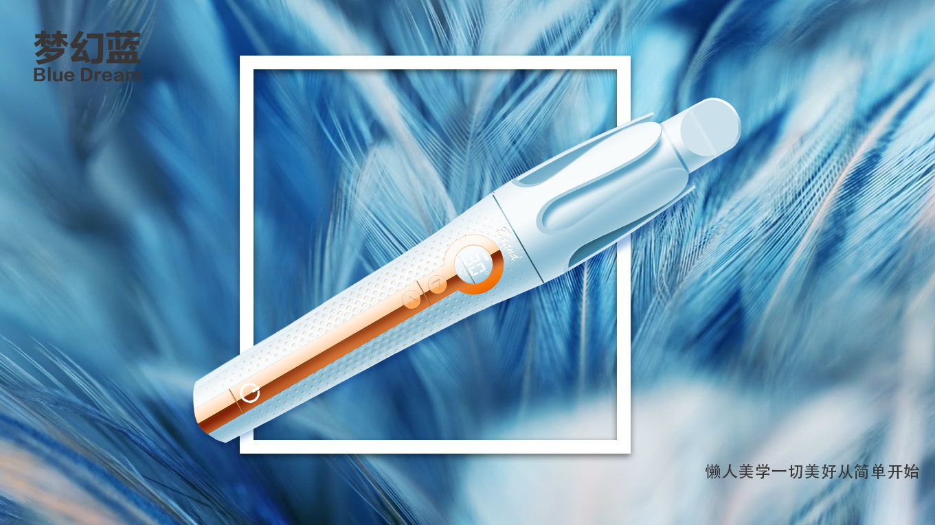 Hair stick，PS hand drawn，