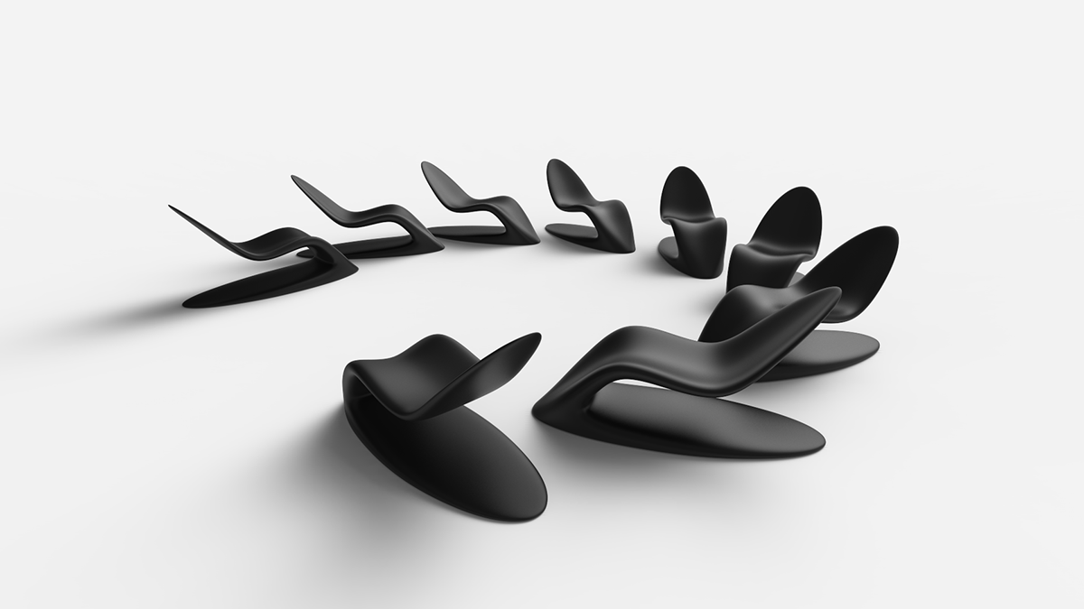 deck chair，Lane，rotate，molding ，polyethylene，Organic，relax，