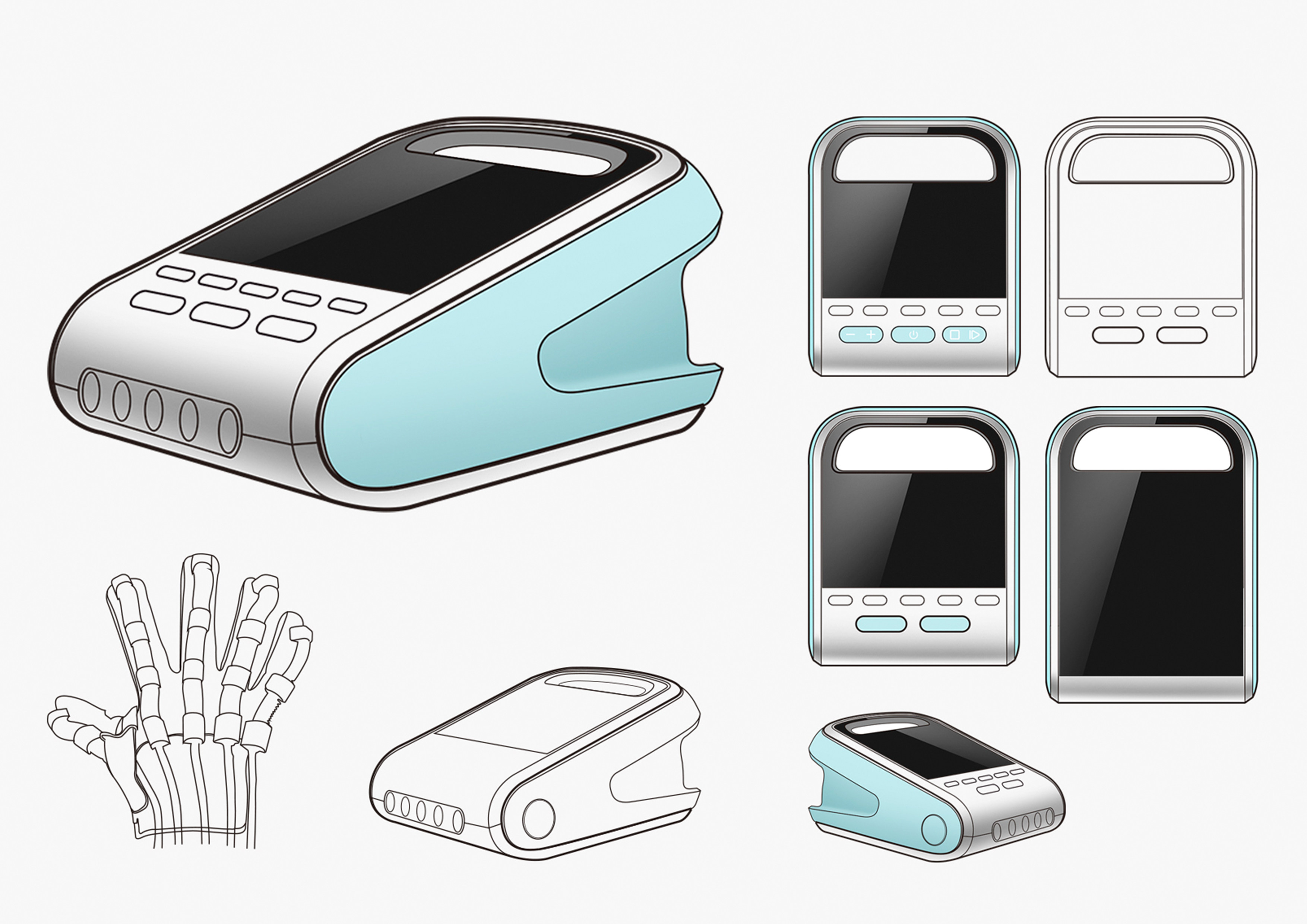 Rehabilitation medicine，Medical products，Elderly products，Finger rehabilitation，