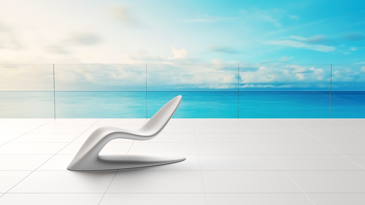 deck chair，Lane，rotate，molding ，polyethylene，Organic，relax，