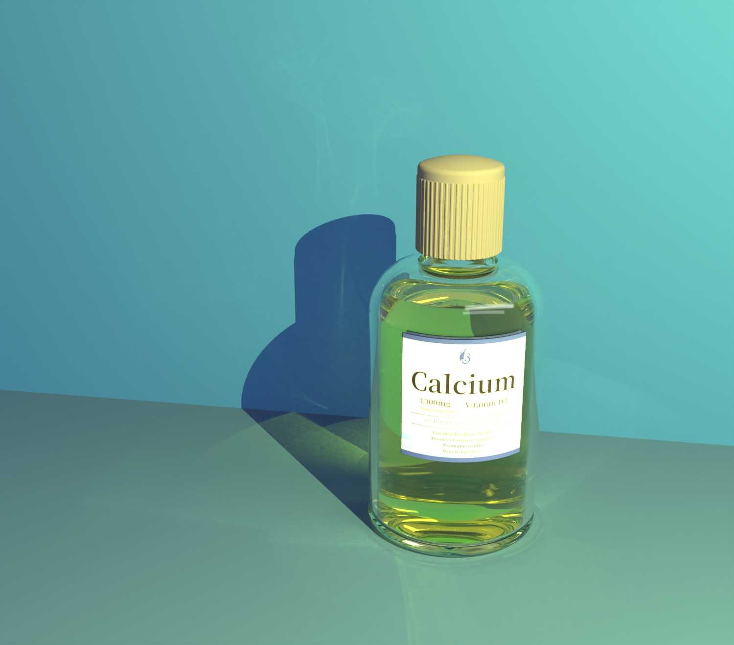 Dendering of potion bottle，