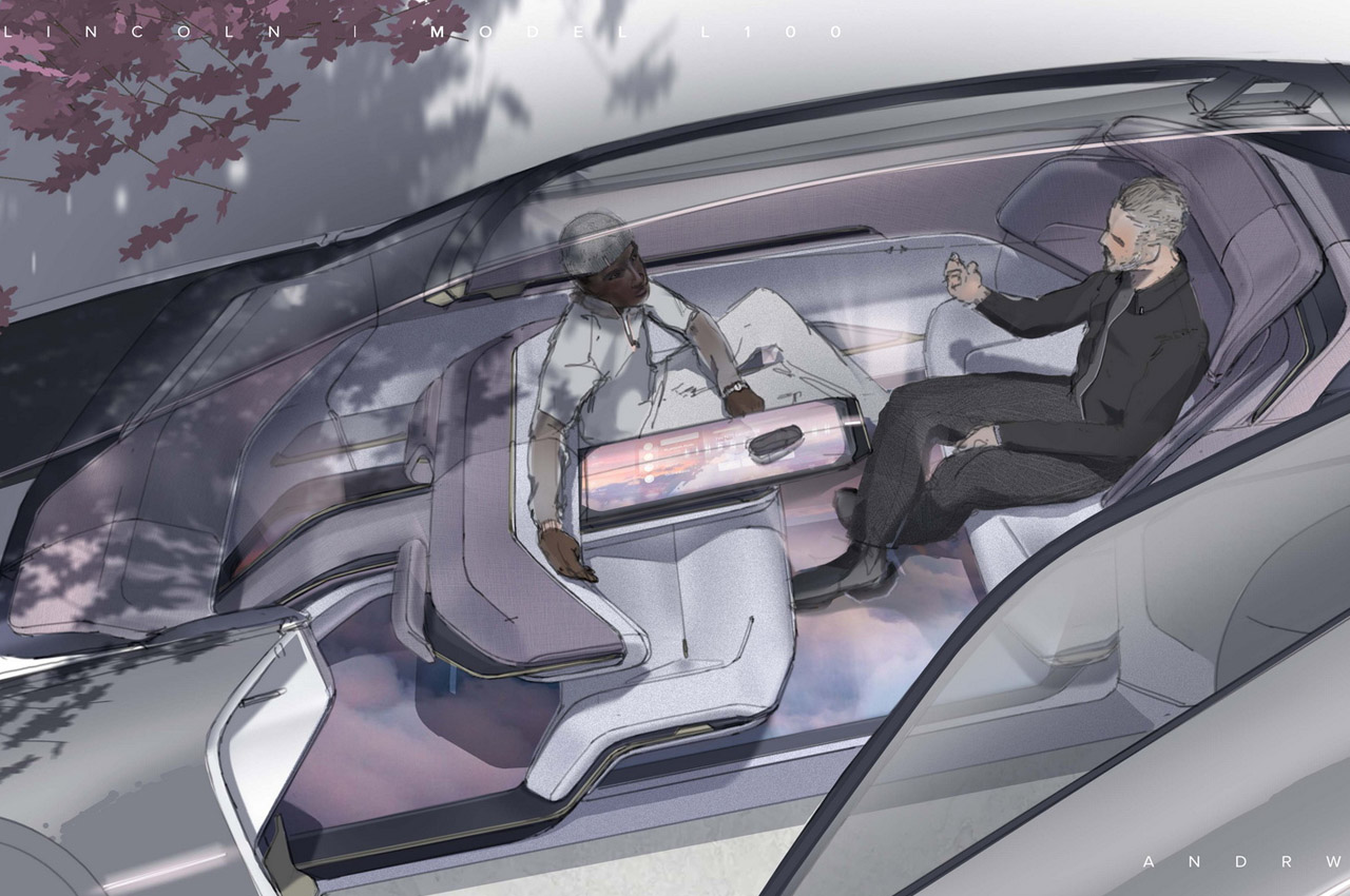 Monterey，Electric vehicle，L100，luxury，Lincoln，Automobile design，conceptual design，Lincoln car，