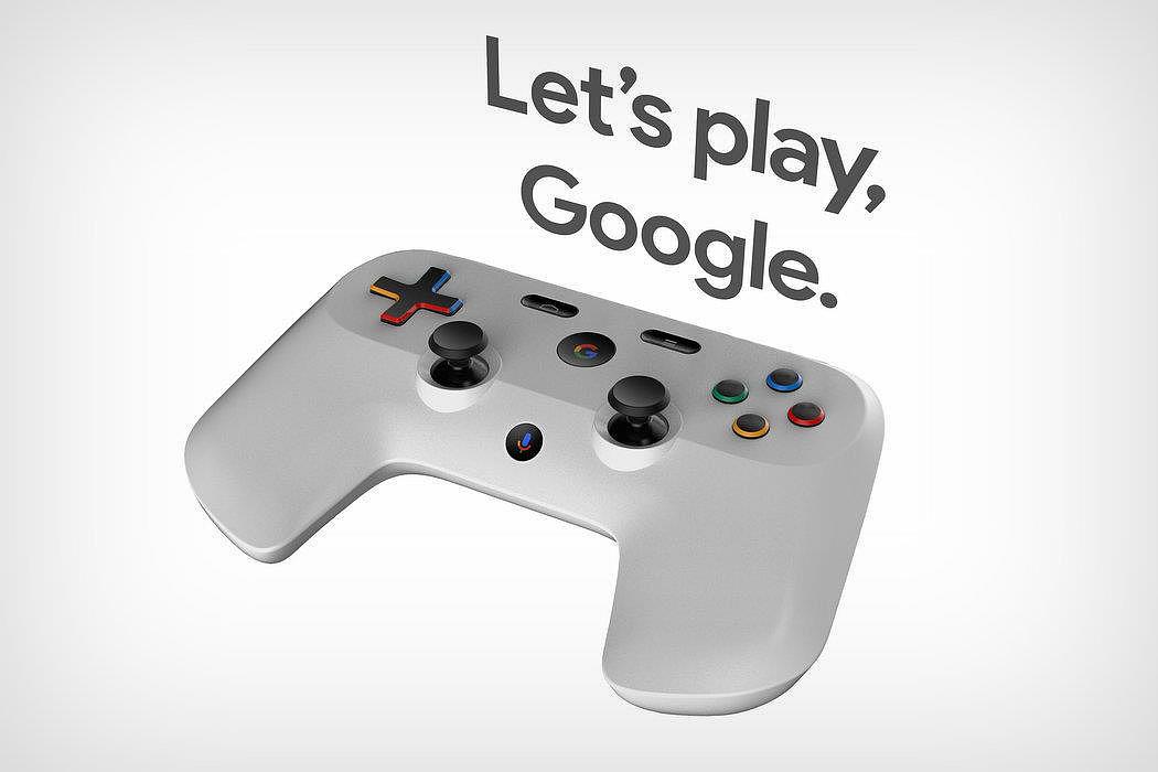 google，游戏手柄，外观设计，产品设计，