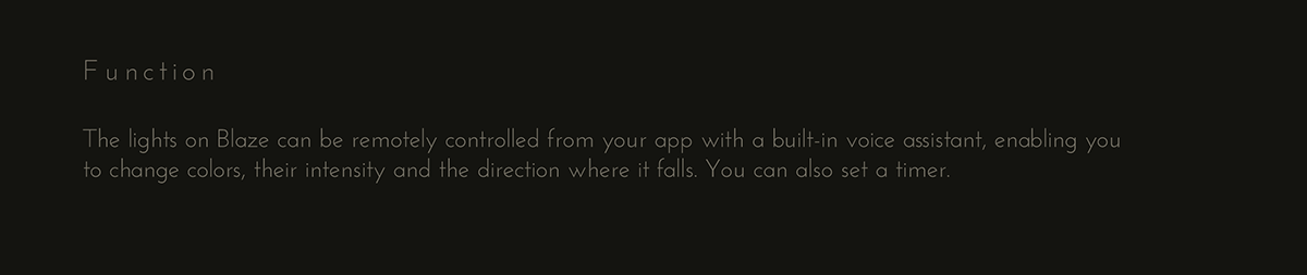 Blaze，lighting，Wall cabinet，intelligence，