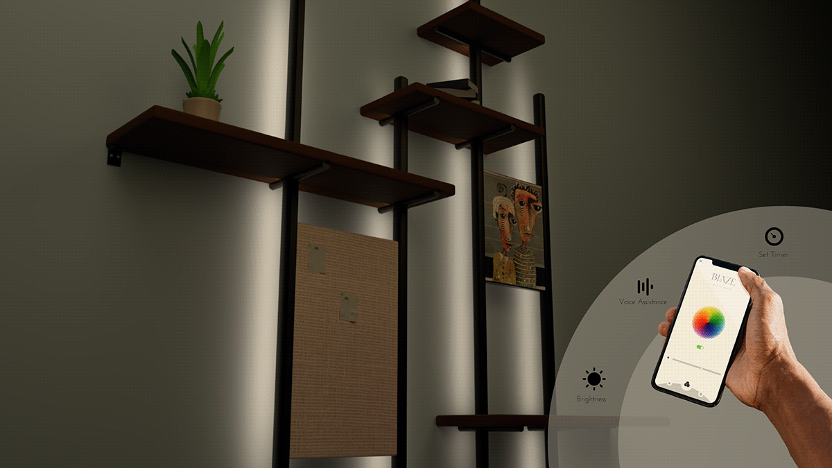 Blaze，lighting，Wall cabinet，intelligence，