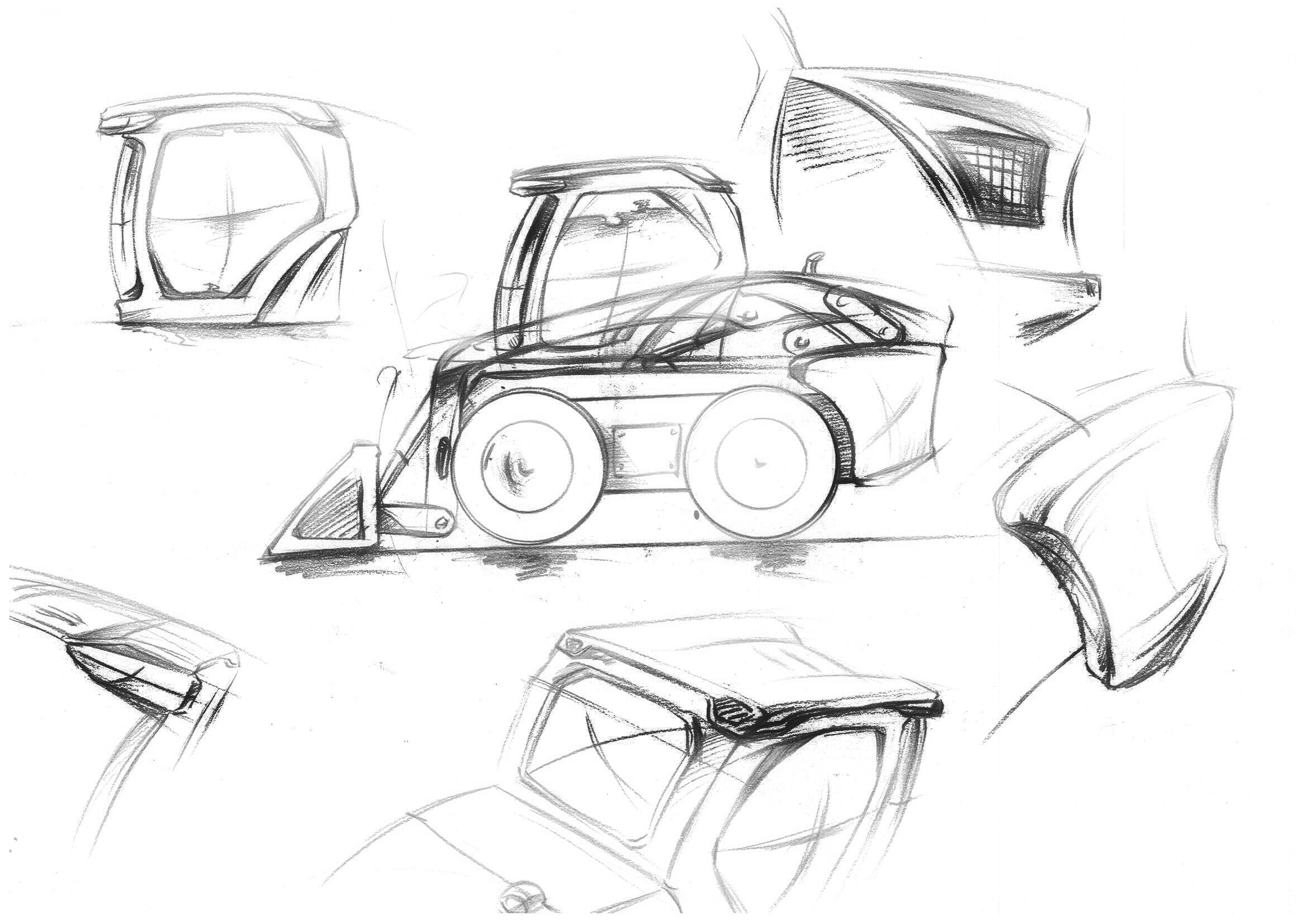 Loader，construction machinery，skid steer loader，industrial design，Appearance design，