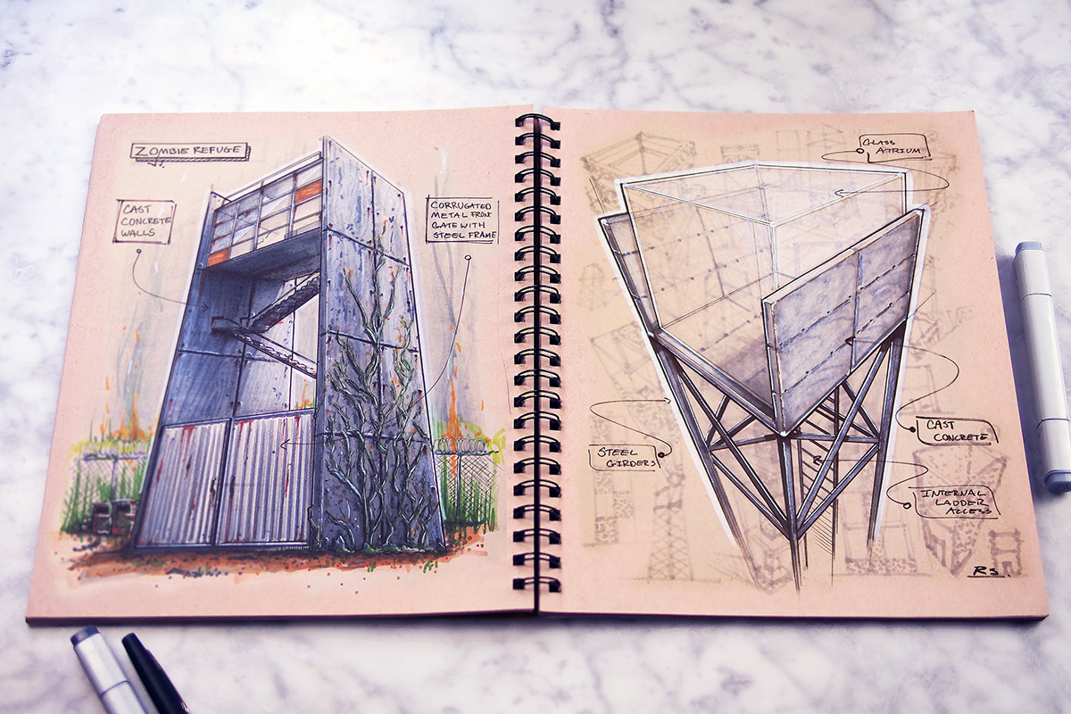 Hand drawn book，Industrial hand drawing，design sketch，Collection，
