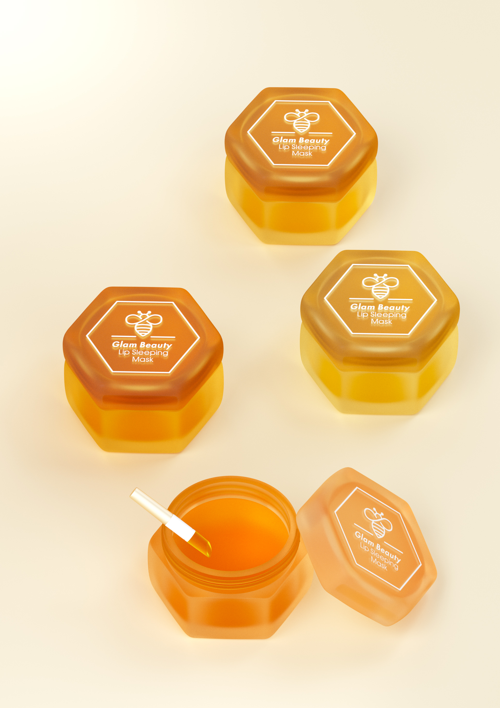 Make-up，Beauty makeup，Render，c4d，