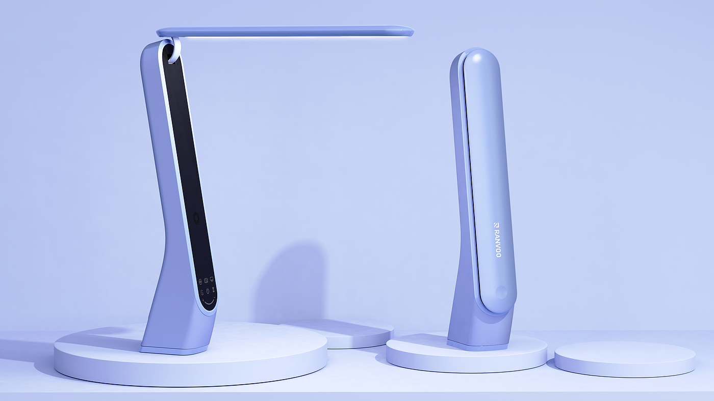 Desk lamp，Intelligent desk lamp，Voice interactive desk lamp，Table lamp design，Appearance design of desk lamp，
