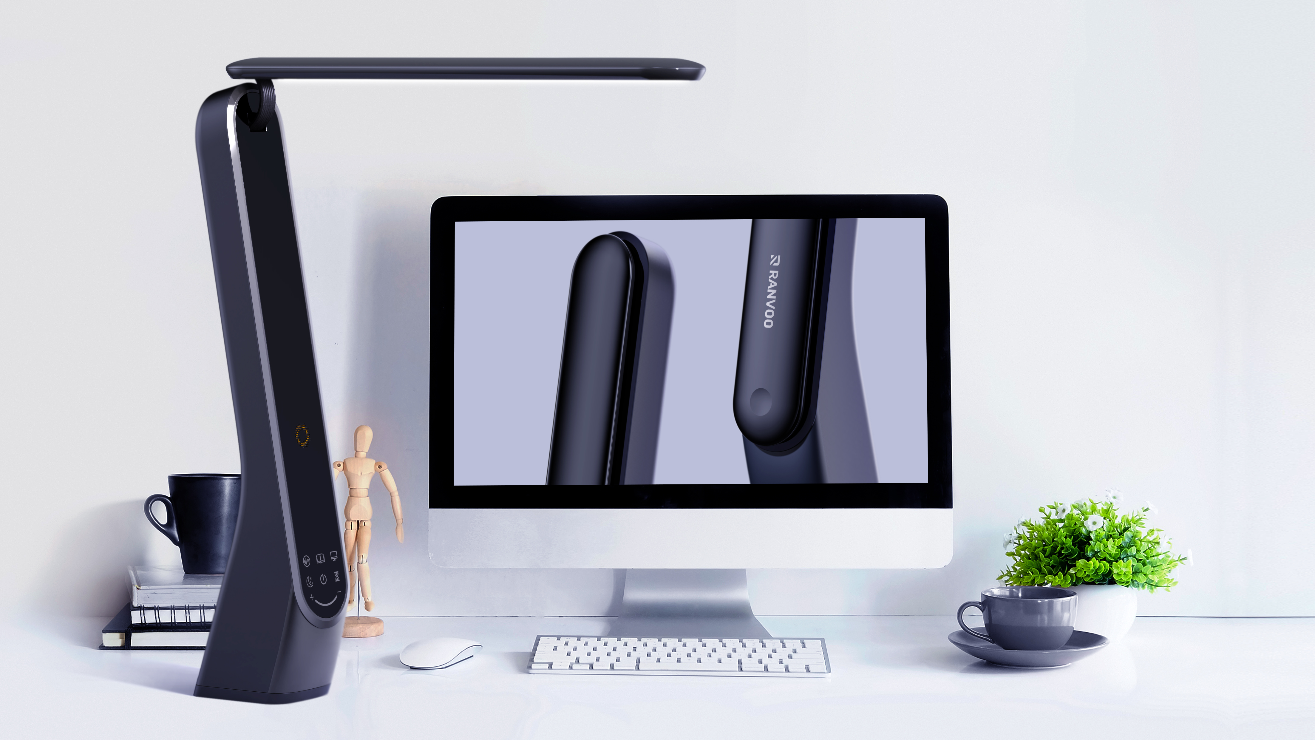 Desk lamp，Intelligent desk lamp，Voice interactive desk lamp，Table lamp design，Appearance design of desk lamp，