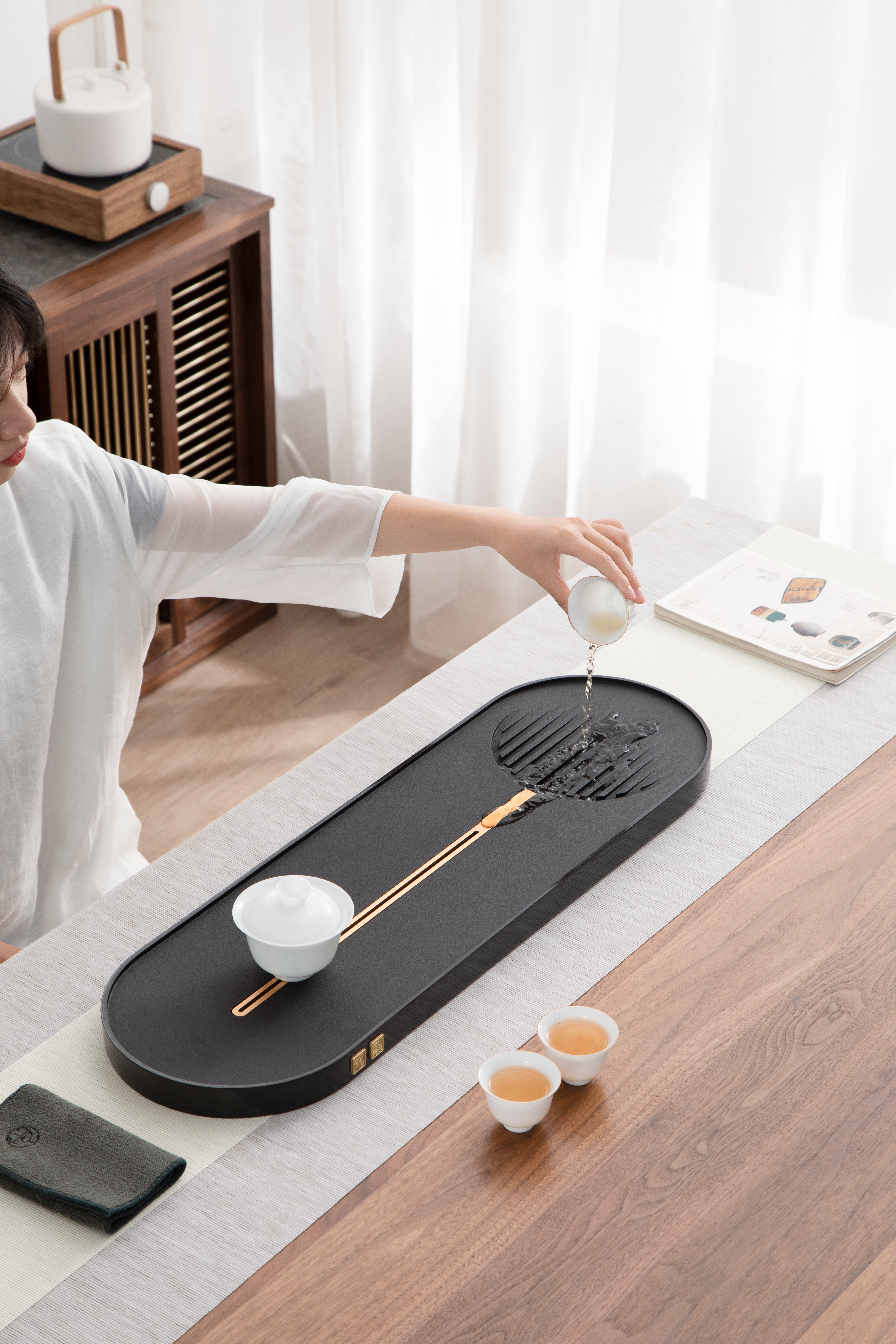 tea tray，Lapis lazuli，Tea ceremony，tea set，Tea space，gift，