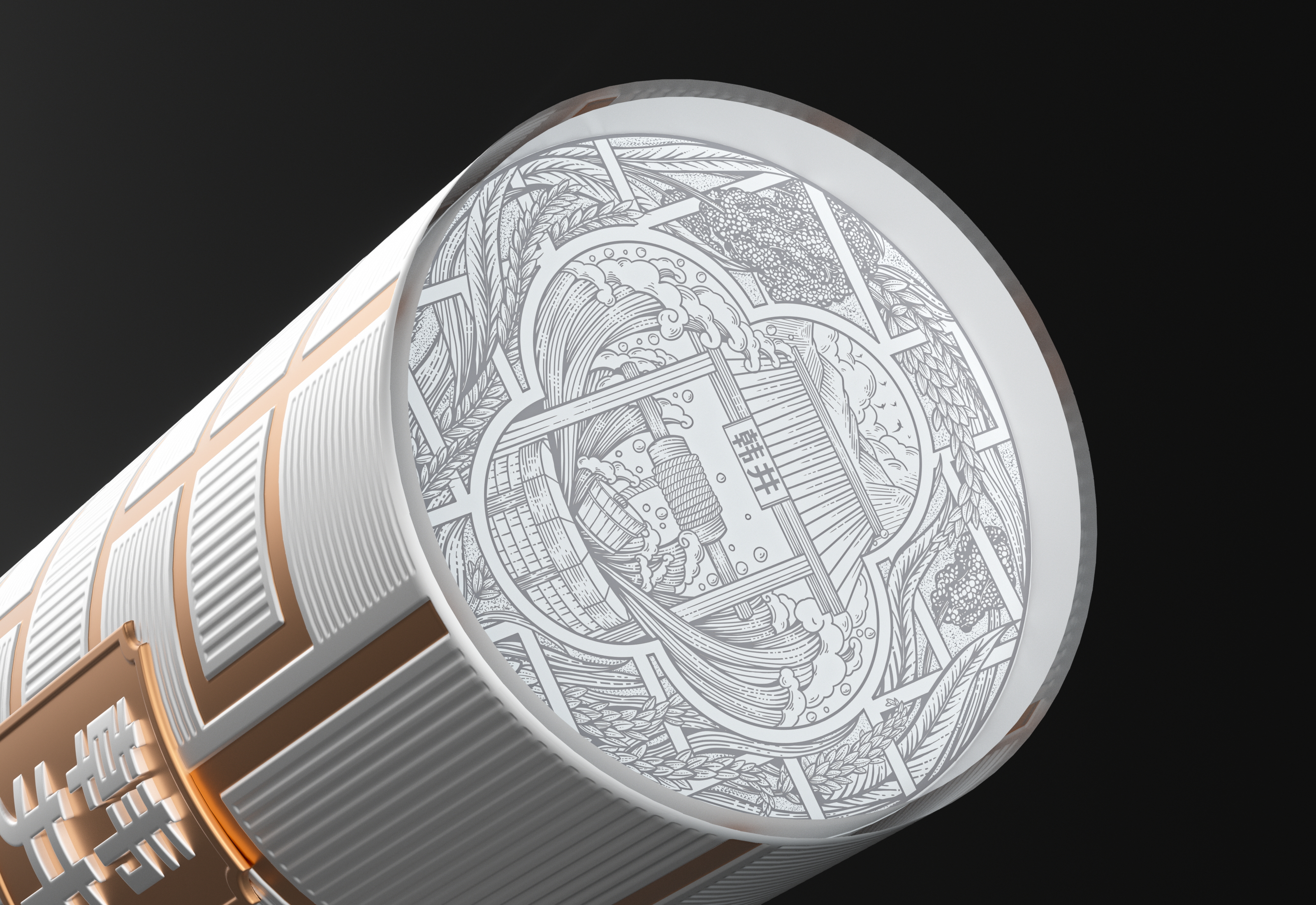 Baijiu，Product packaging design，Illustration design，