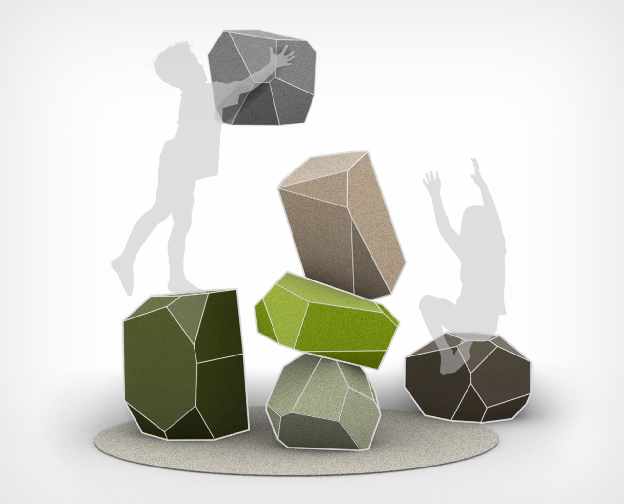 rock，stool，product design，Balanco，