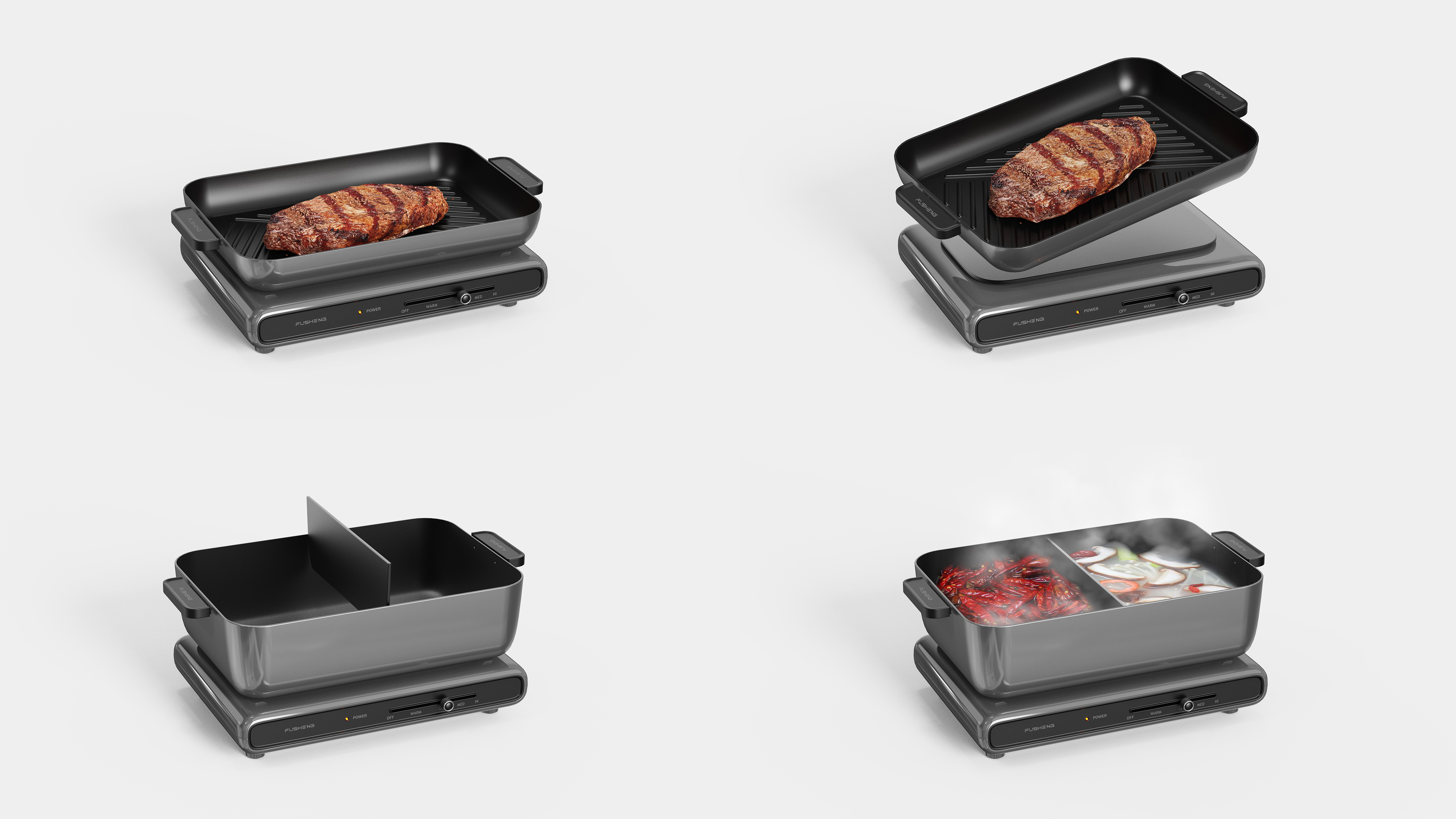 Multifunctional cooking pot，household electrical appliances，Multifunctional pot，