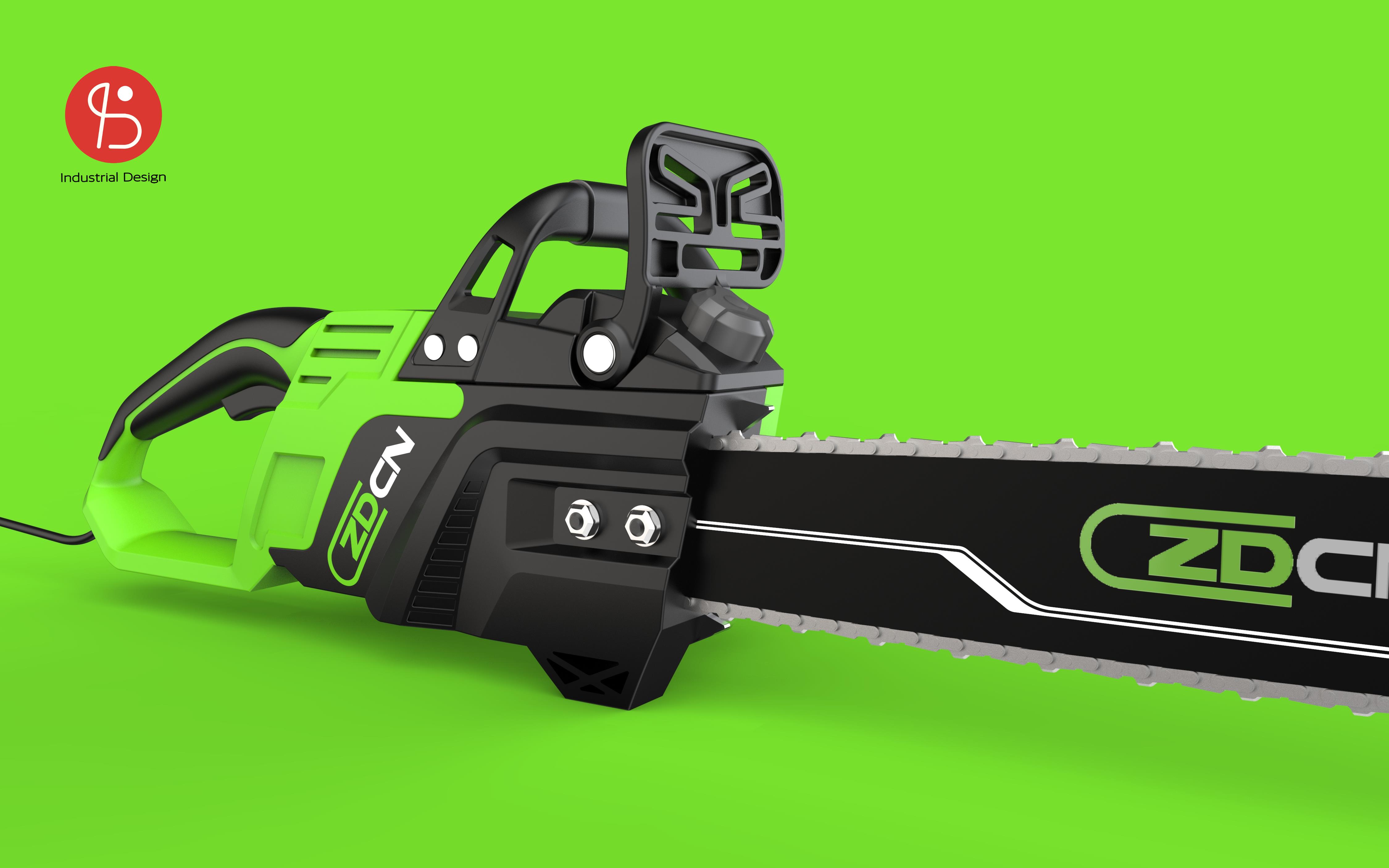The appearance design of the electric chain saw,，