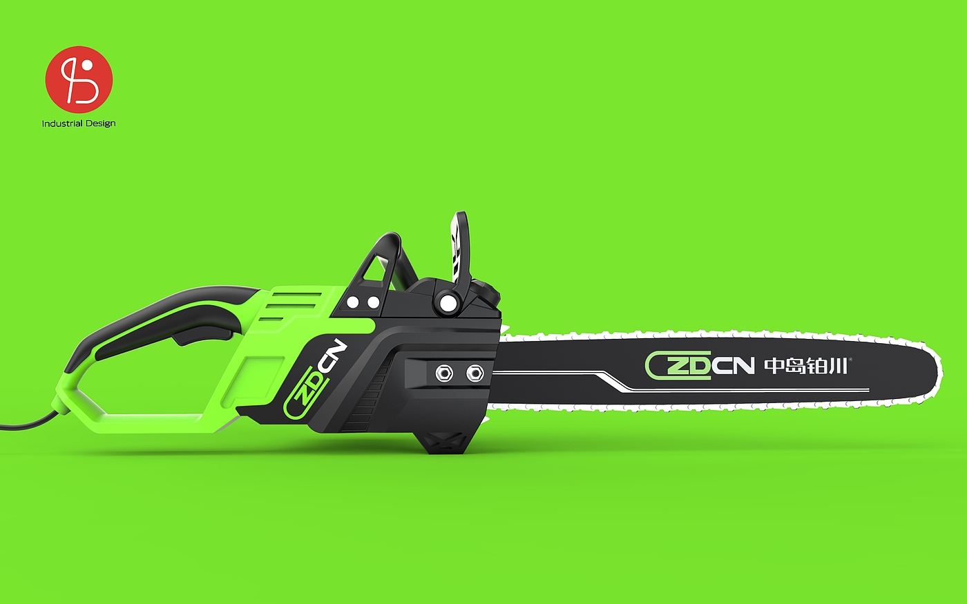 The appearance design of the electric chain saw,，
