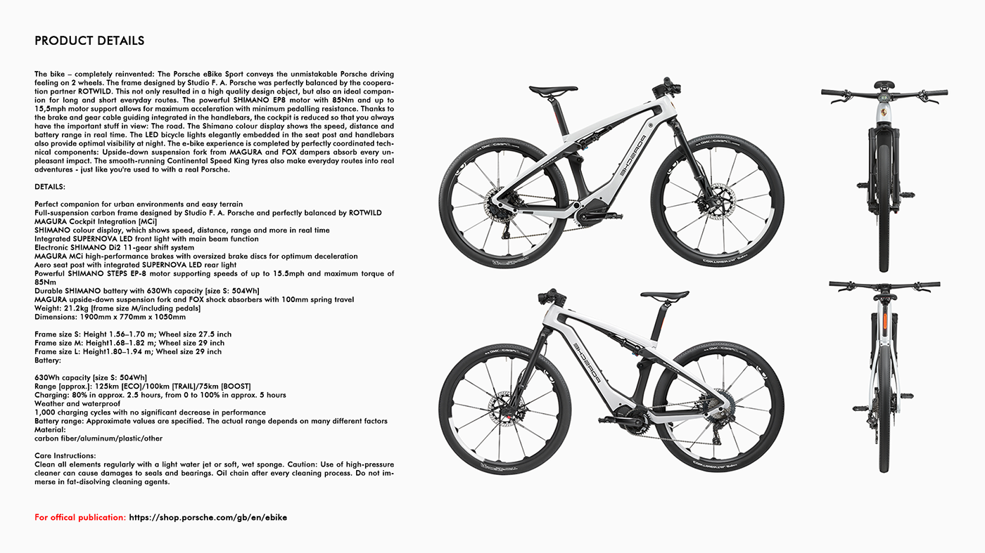 Bahadir Alsan，PORSCHE E-BIKE，product design，Porsche，Electric bicycle，