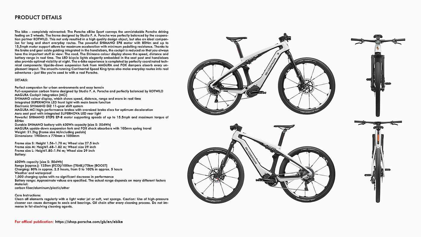 Bahadir Alsan，PORSCHE E-BIKE，产品设计，保时捷，电动自行车，