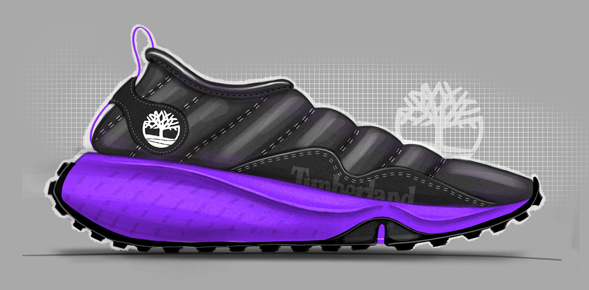 Trey Williams，Footwear Design Exercise，product design，Hand drawn，