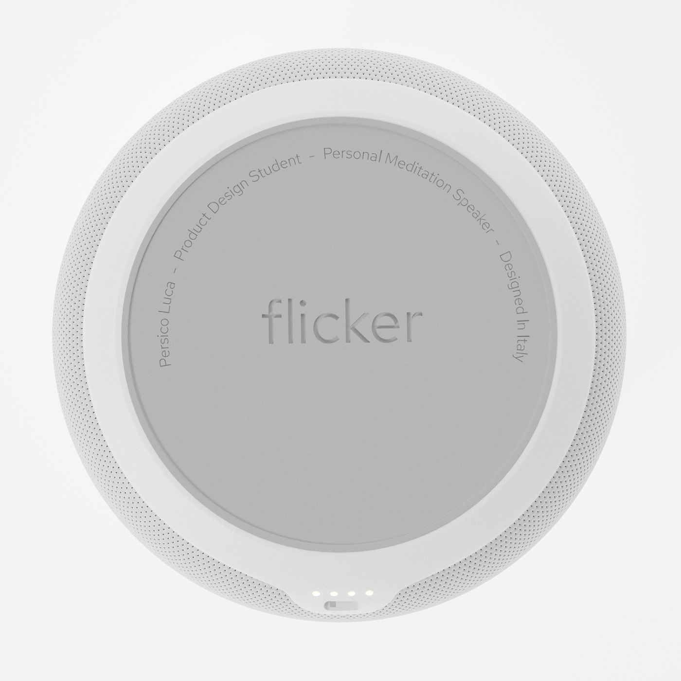 Luca Persico，Flicker，Stroboscopic stimulation，product design，Meditation speaker，