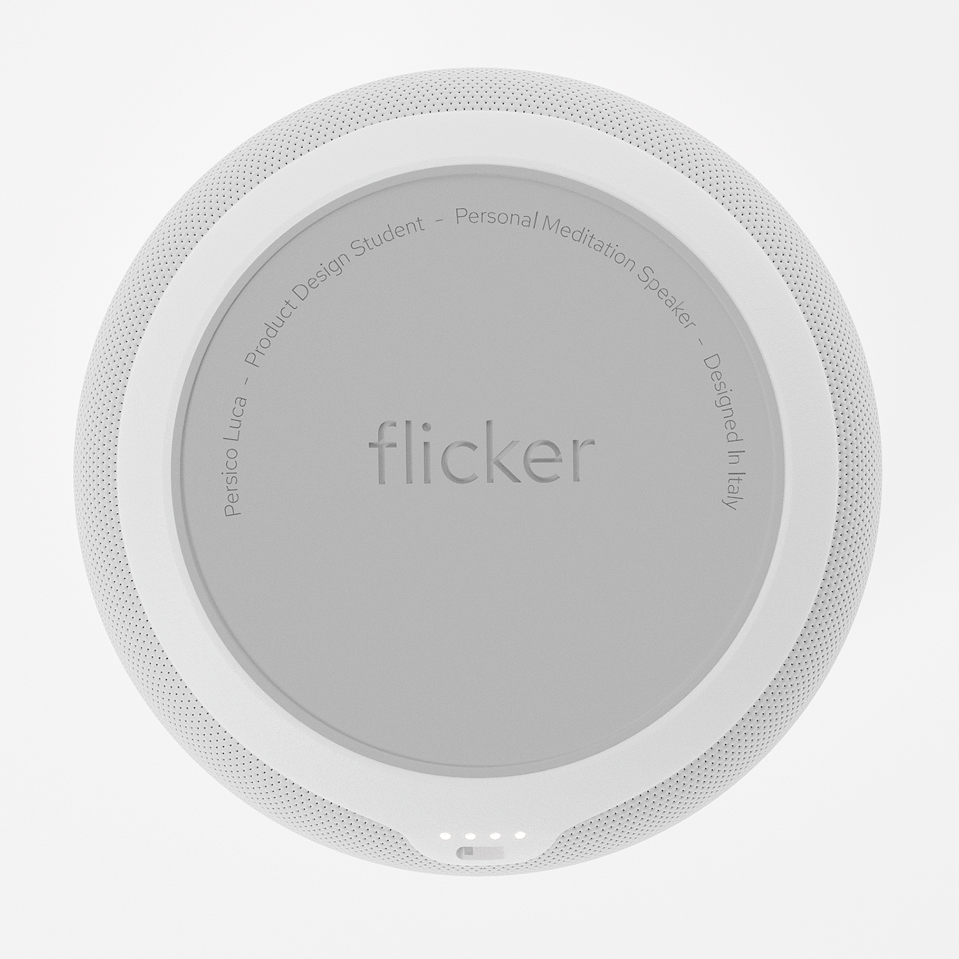 Luca Persico，Flicker，Stroboscopic stimulation，product design，Meditation speaker，