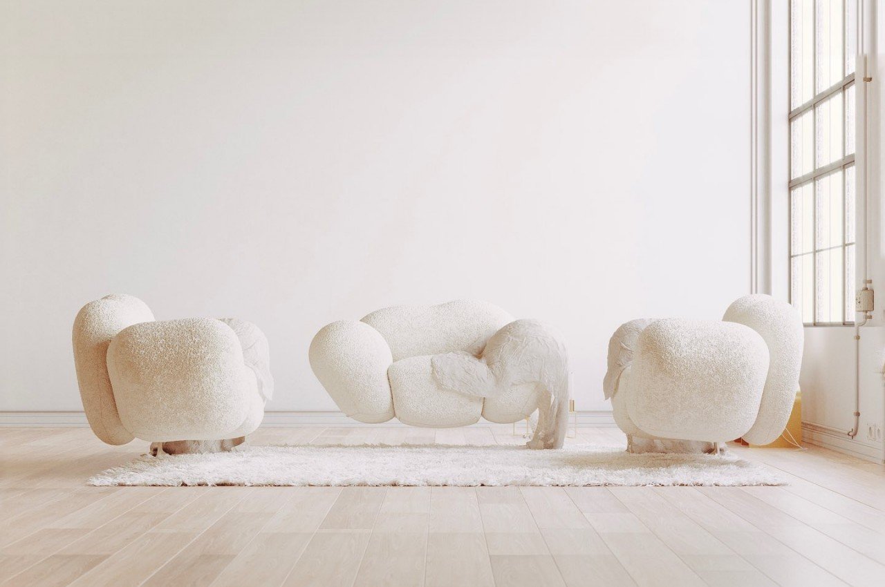 Mark Mitchell，cloud，Suspension sofa，