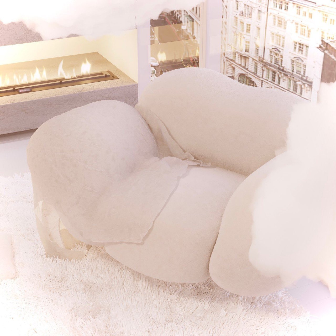 Mark Mitchell，cloud，Suspension sofa，