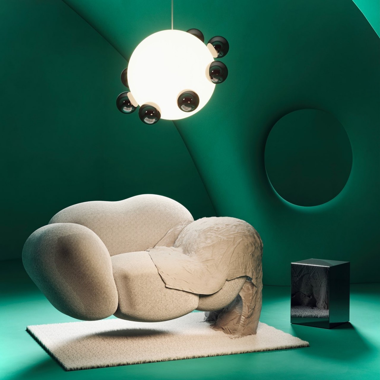 Mark Mitchell，cloud，Suspension sofa，