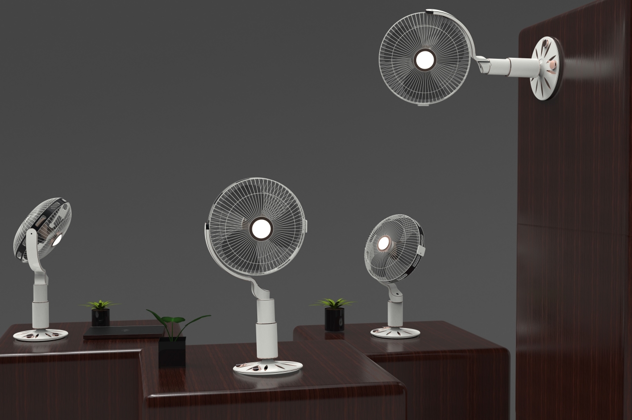 BLAZO，product design，360 degree rotation up and down，Rechargeable battery，Scalable，Multifunctional design，Save space，