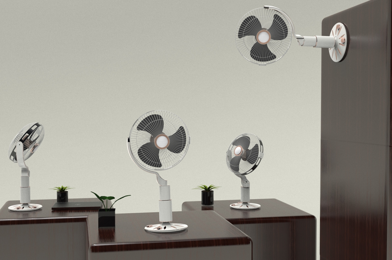 BLAZO，product design，360 degree rotation up and down，Rechargeable battery，Scalable，Multifunctional design，Save space，