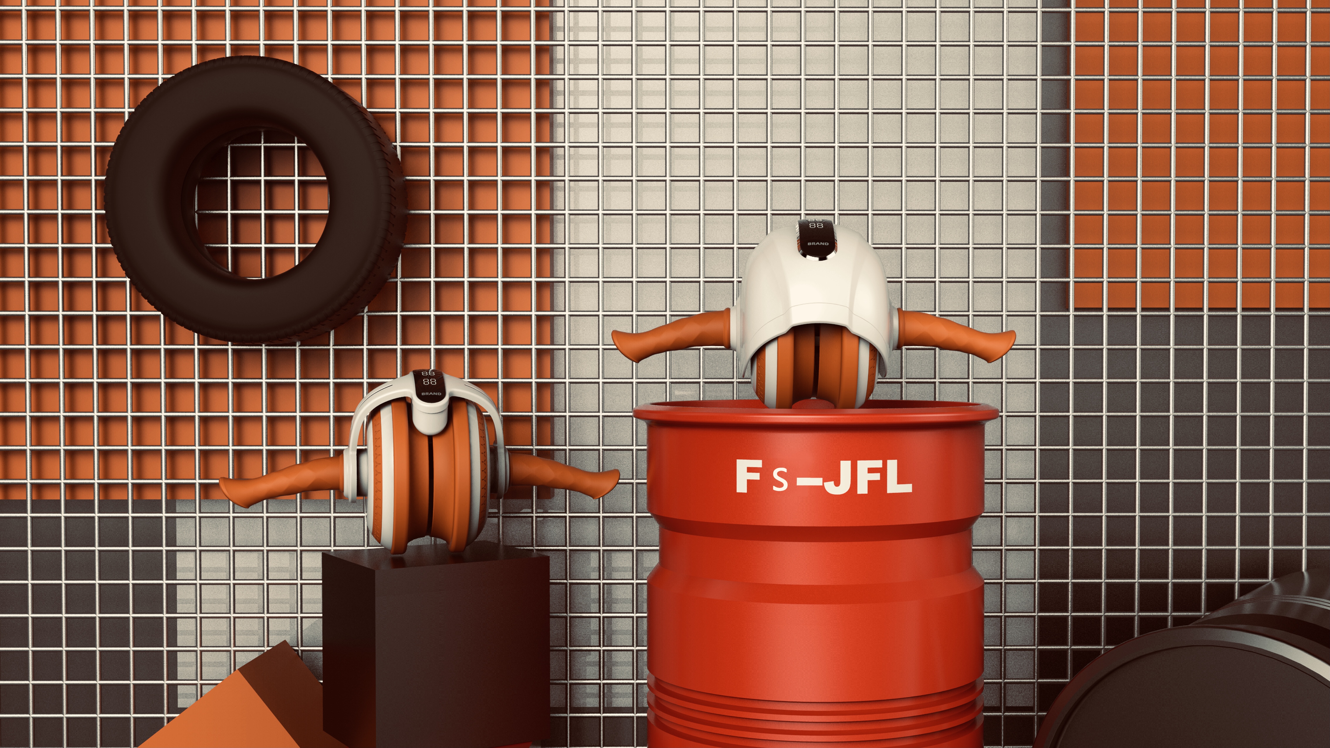 Bodybuilding，outdoors，motion，