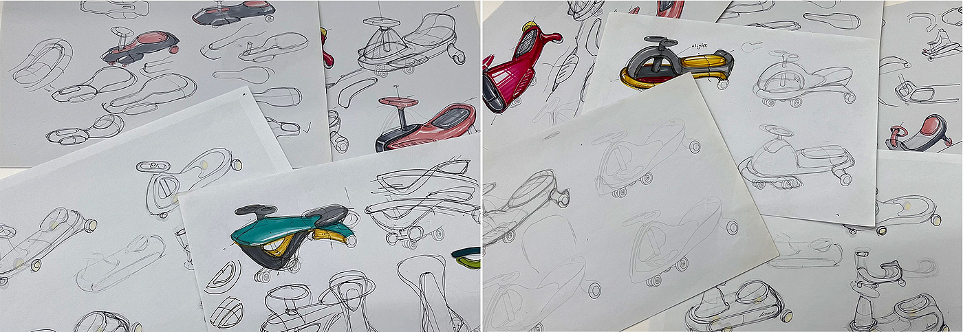 Appearance design，product design，Twist car design，