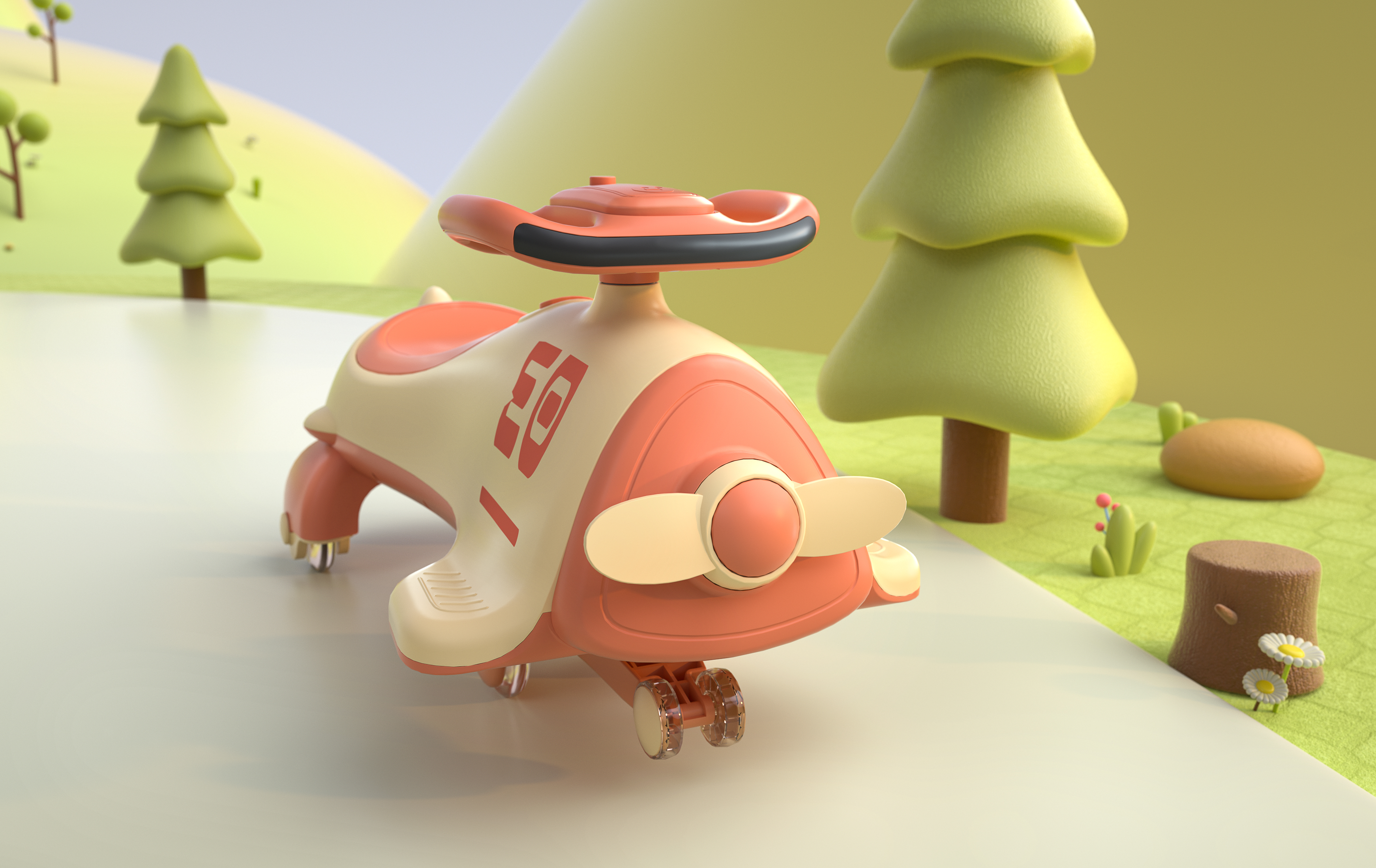 Appearance design，product design，Twist car design，