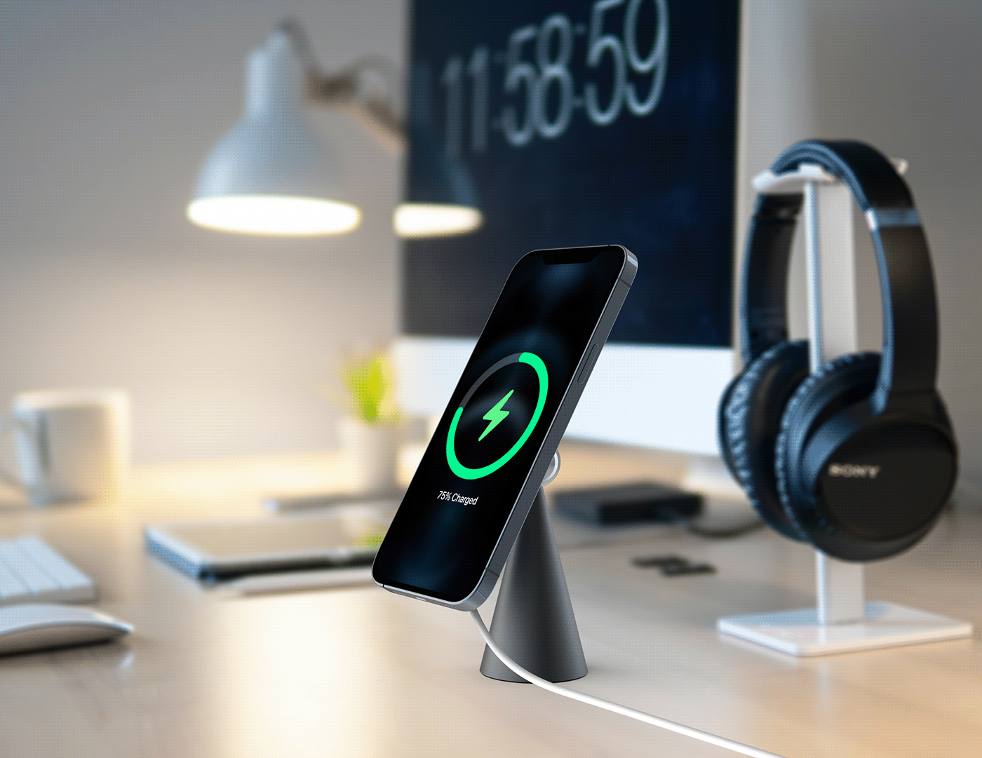 Mobile phone bracket，product design，Bracket，mobile phone，product，MagCone，