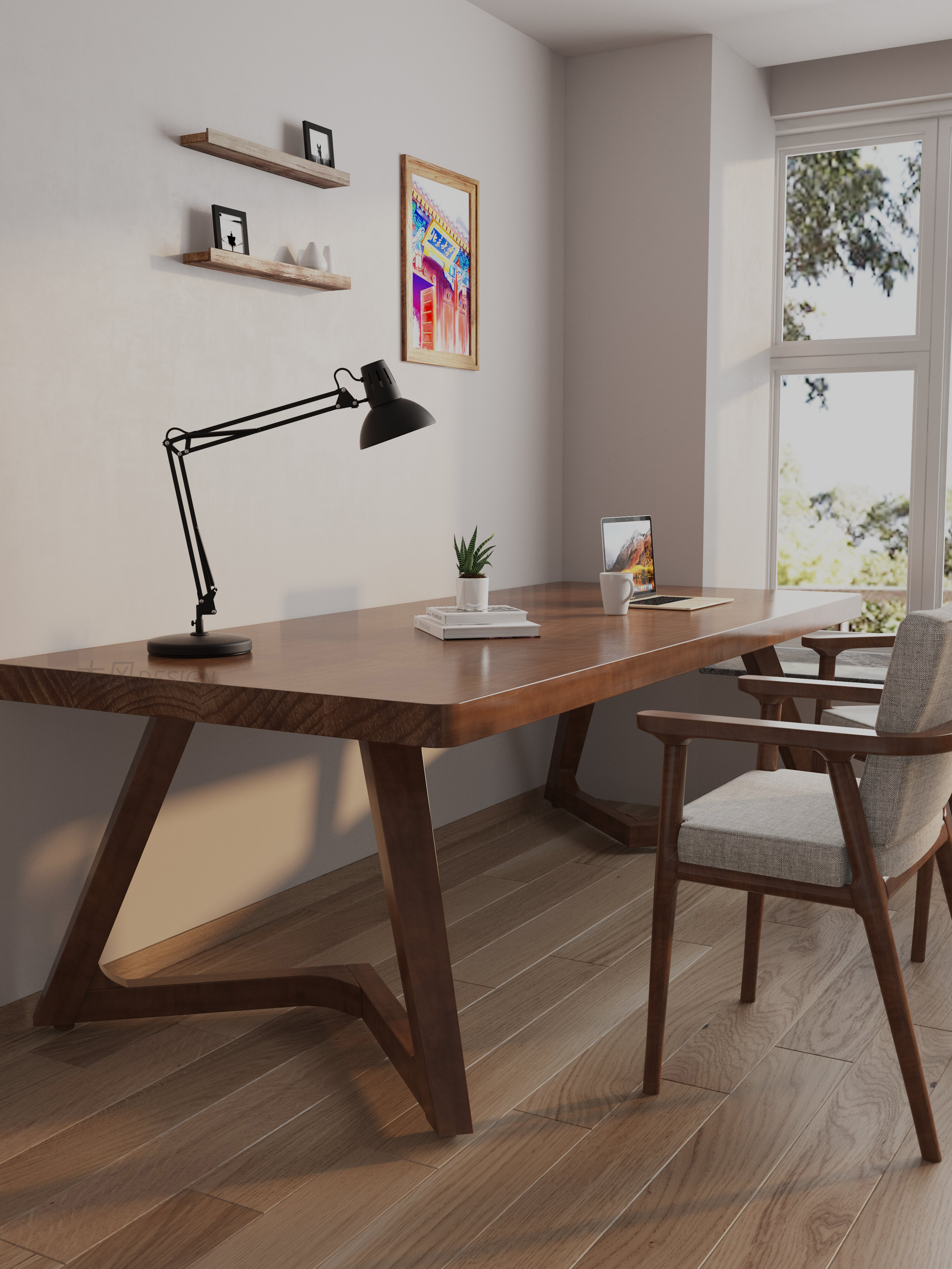 furniture，Desk and chair，design sketch，3d，vray，online retailers，