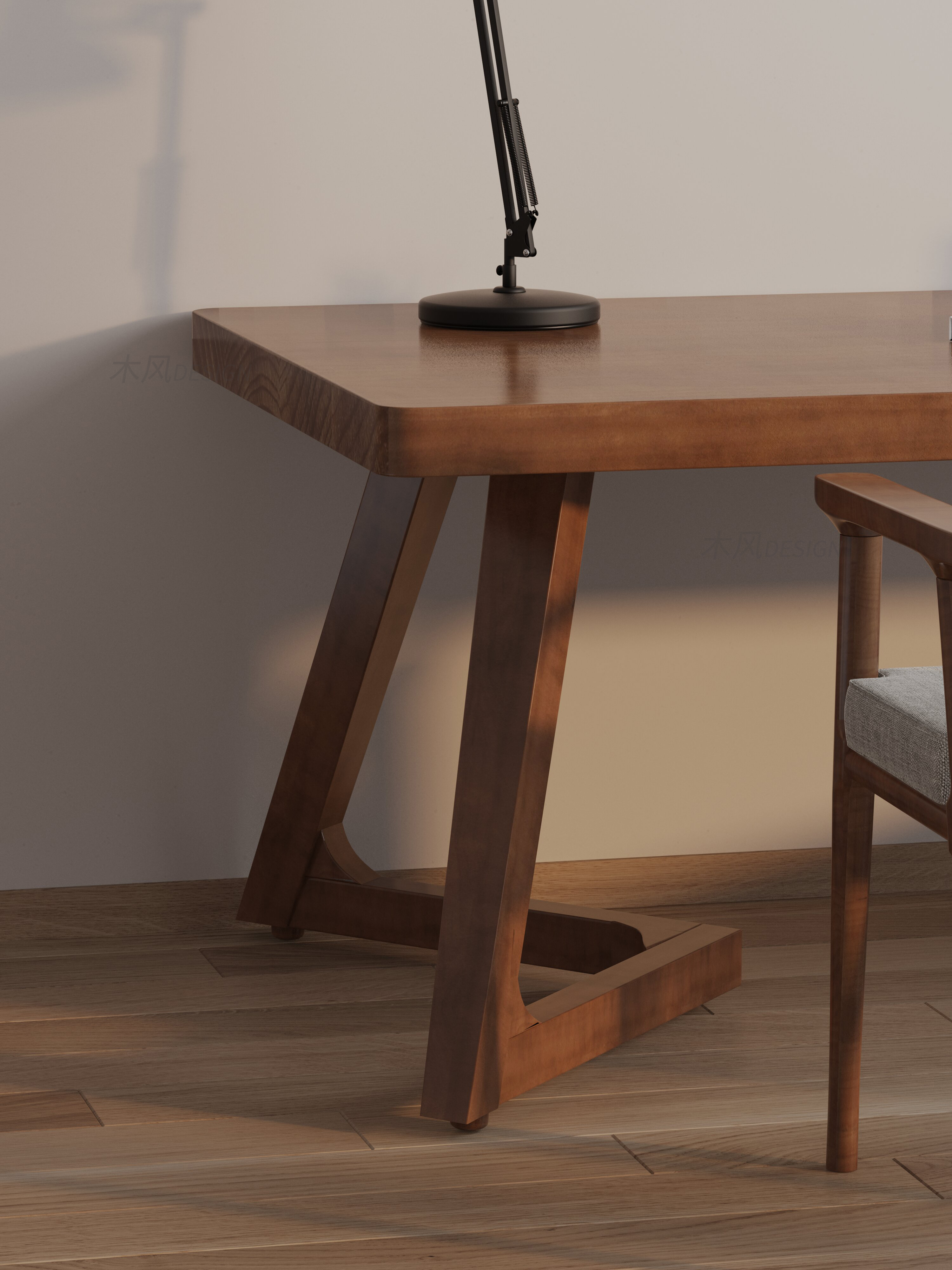 furniture，Desk and chair，design sketch，3d，vray，online retailers，