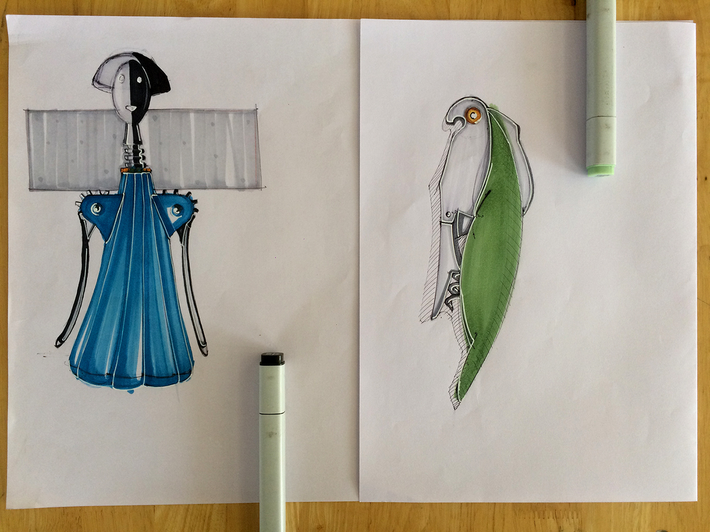 Hand drawn，marker pen，sketch，