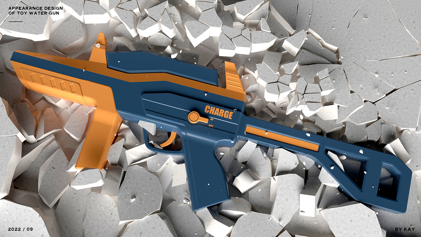 Toy design，Appearance design，product design，industrial design，Toy water gun，