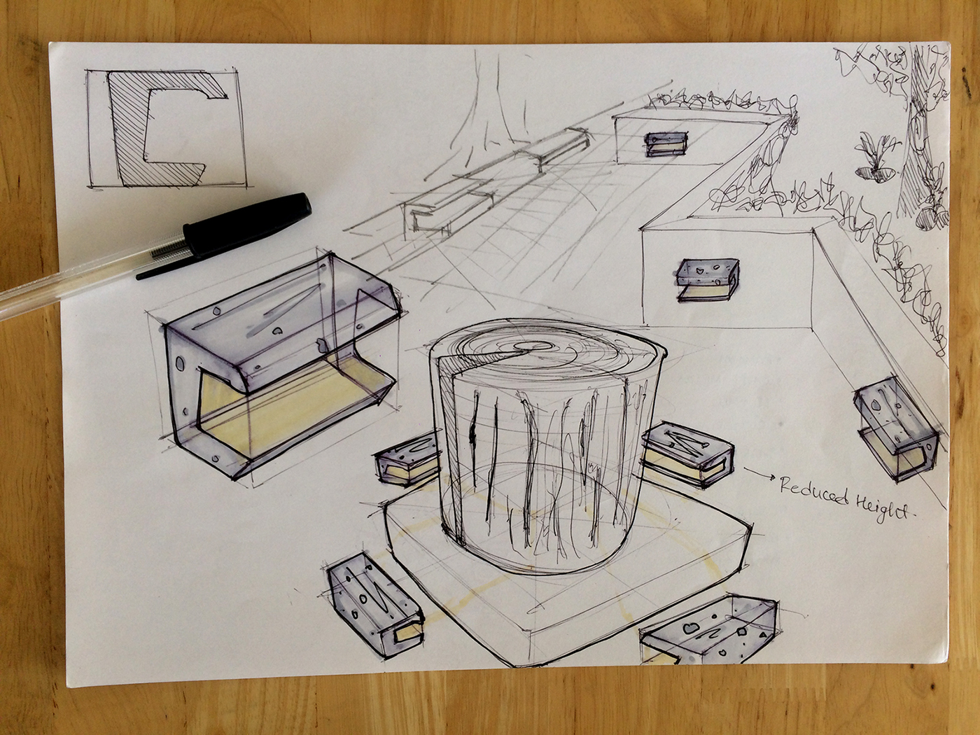 Hand drawn，marker pen，sketch，