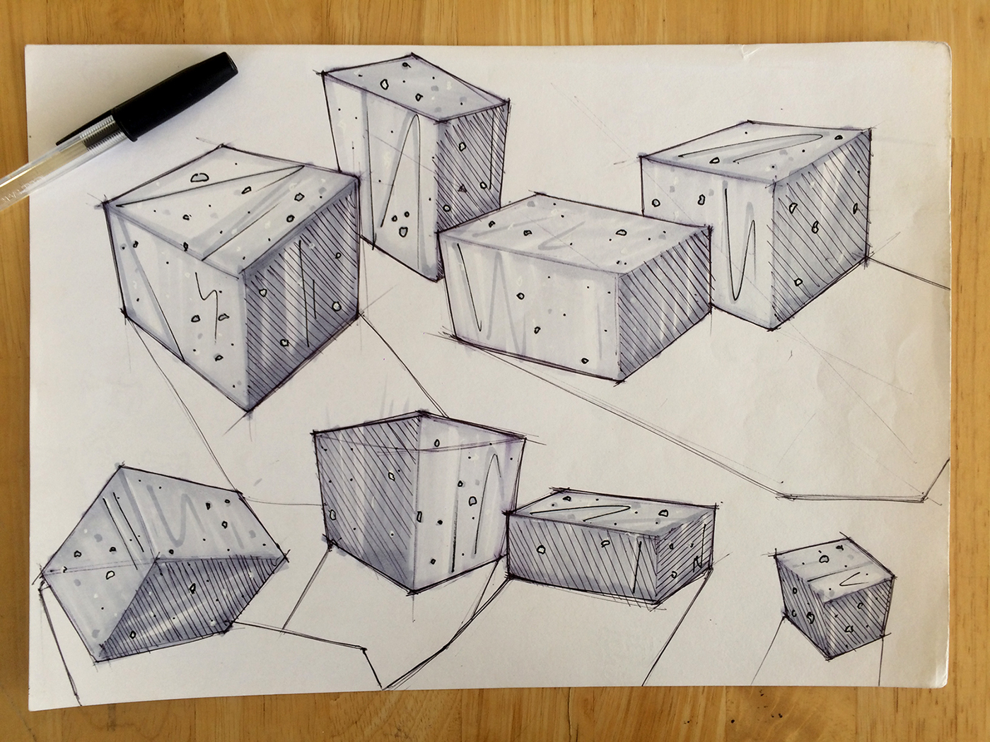 Hand drawn，marker pen，sketch，