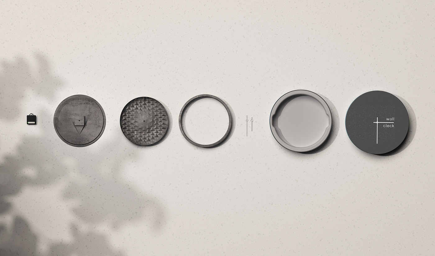 Wall clock，Appearance design，exquisite，industrial design，