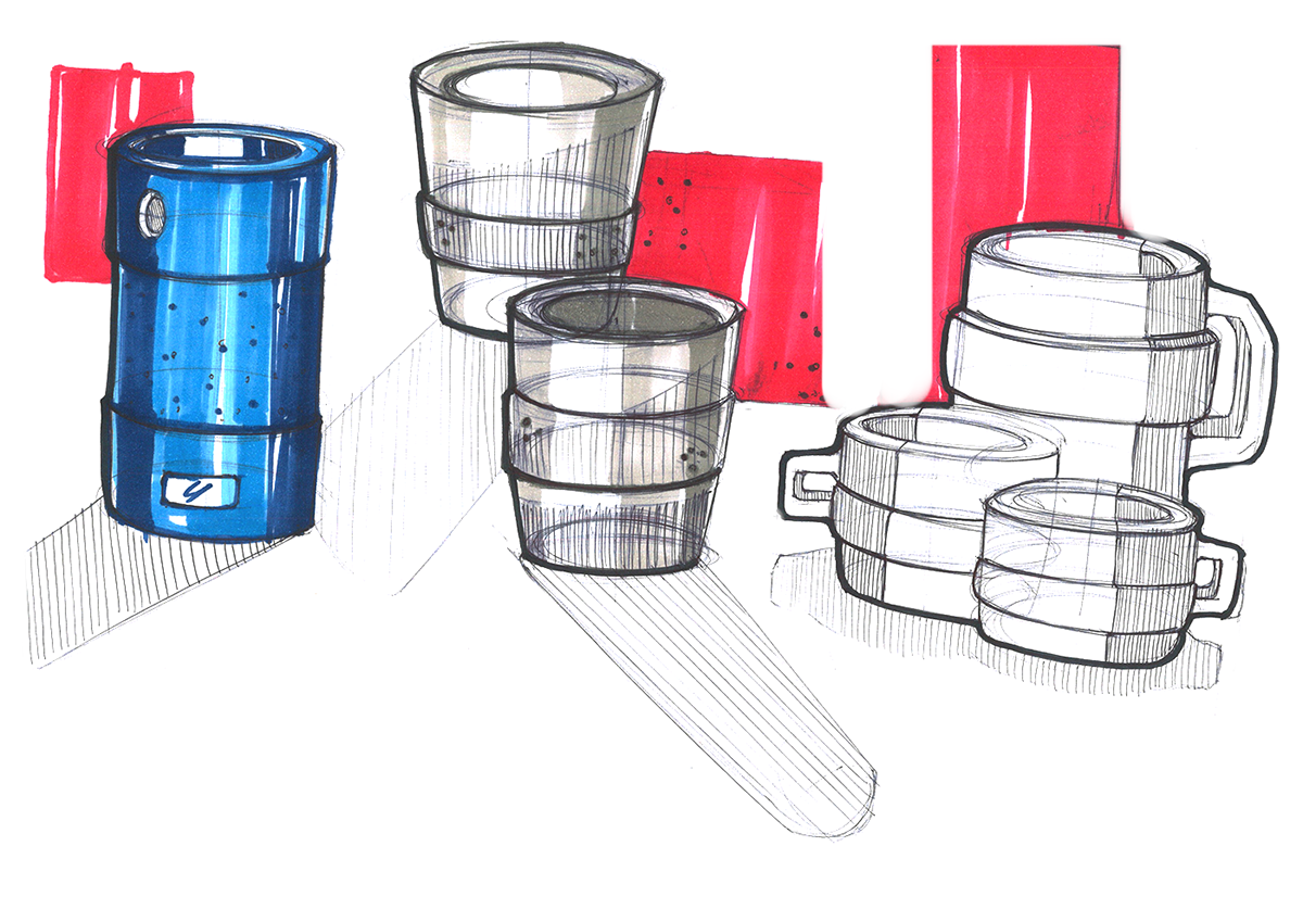 Hand drawn，sketch，marker pen，