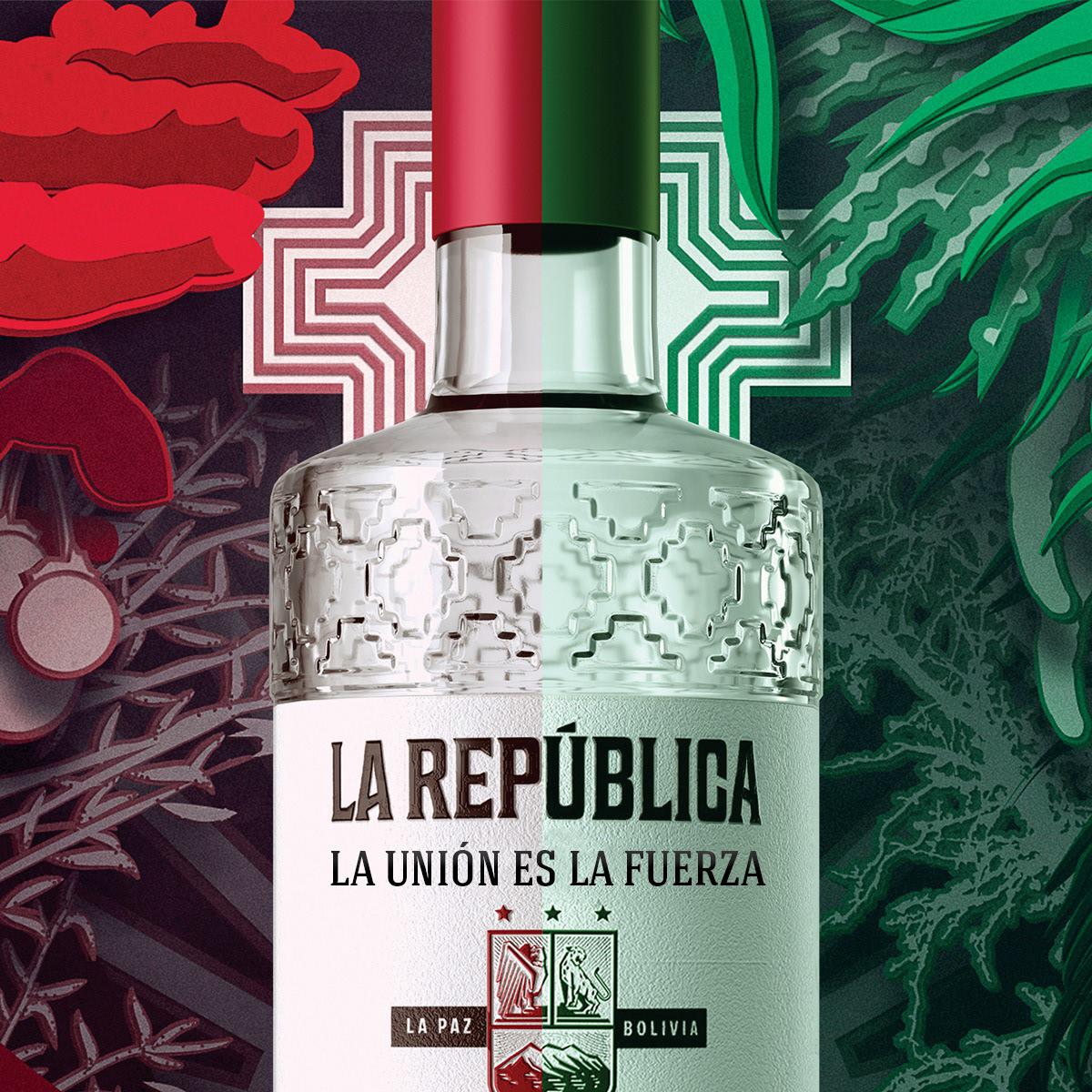 Baijiu，Appearance design，GIN LA REPÚBLICA，Wine bottle packaging，